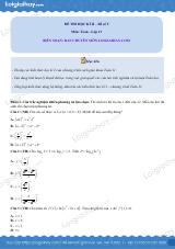 Đề thi học kì 2 Toán 11 - Đề số 5